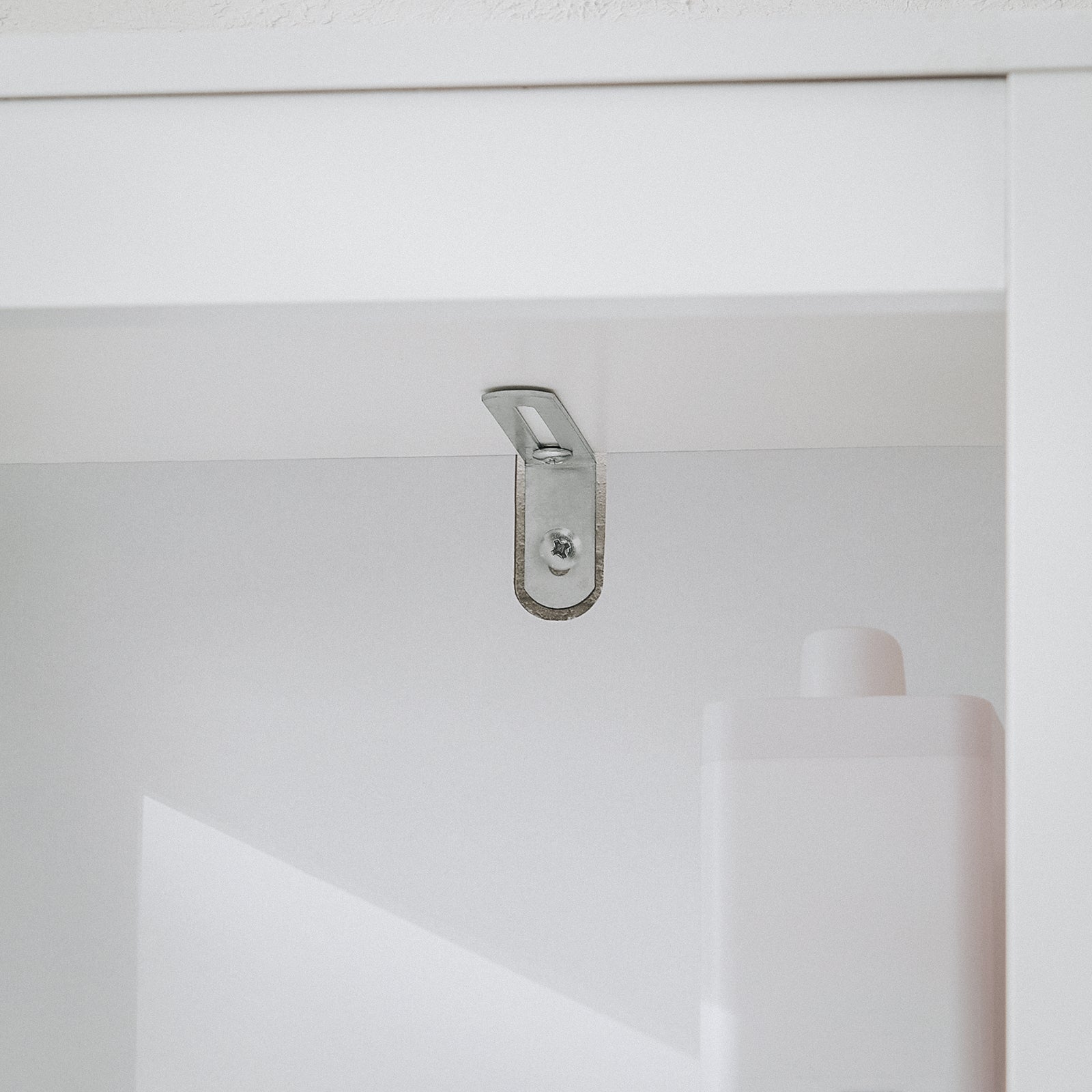 Mueble Ropa Sucia Mueble Columna Armario Alto Baño Estanterías con 1 Cesto y 2 Estantes 30 x 30 x 145 cm BZR123-W SoBuy ES - 8