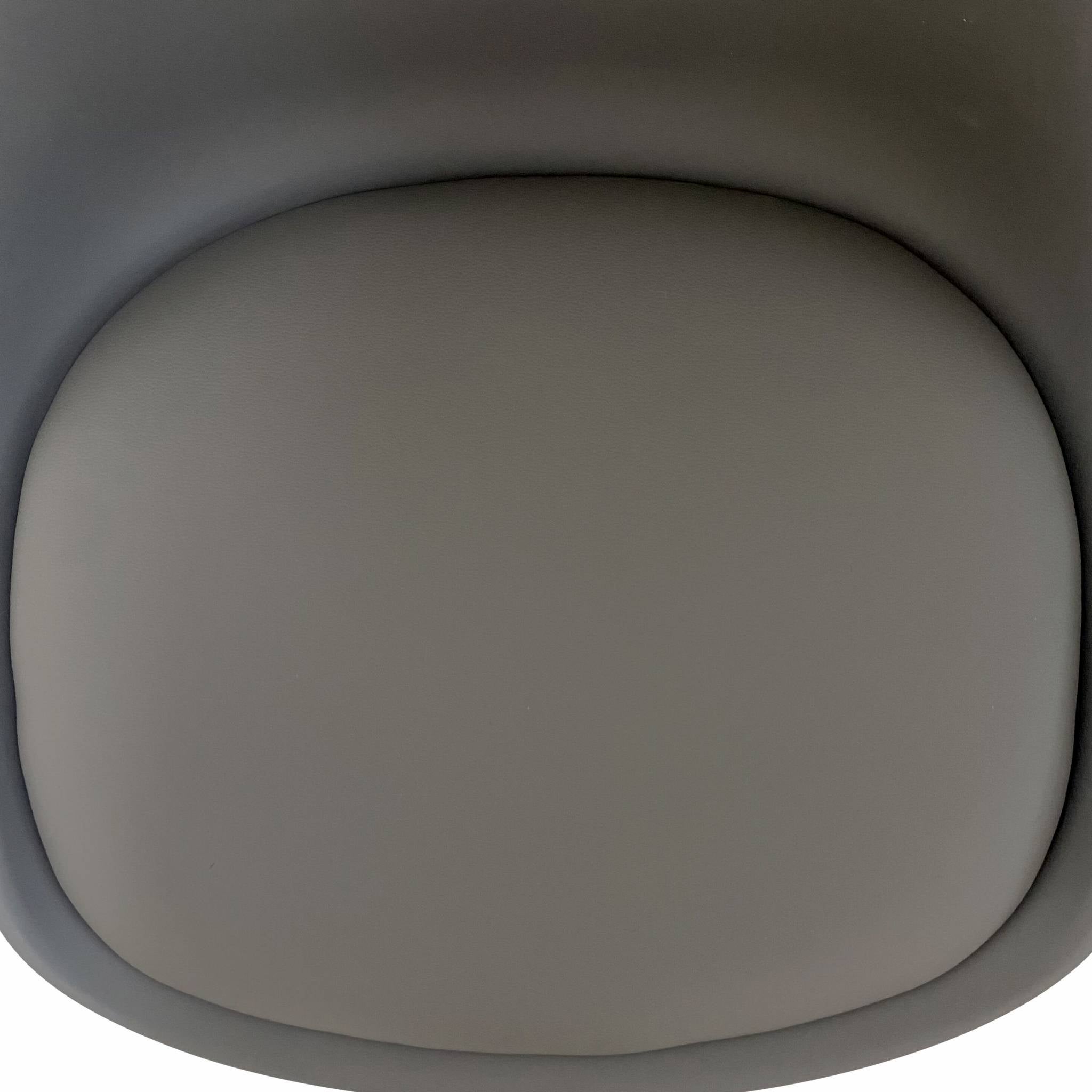 Set di 4 sedie scandinave imbottite, con gambe in legno per sala da pranzo, Grigio - 5