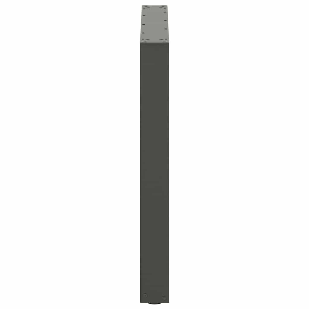 Maison Exclusive - Pieds de table à manger en U 2 pièces Anthracite 90 x (72-73) cm Acier - 6