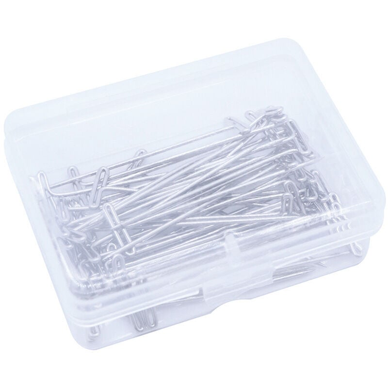 Clover Épingles-Fourches Pour Blocage Argent - Lot De 40 Pièces