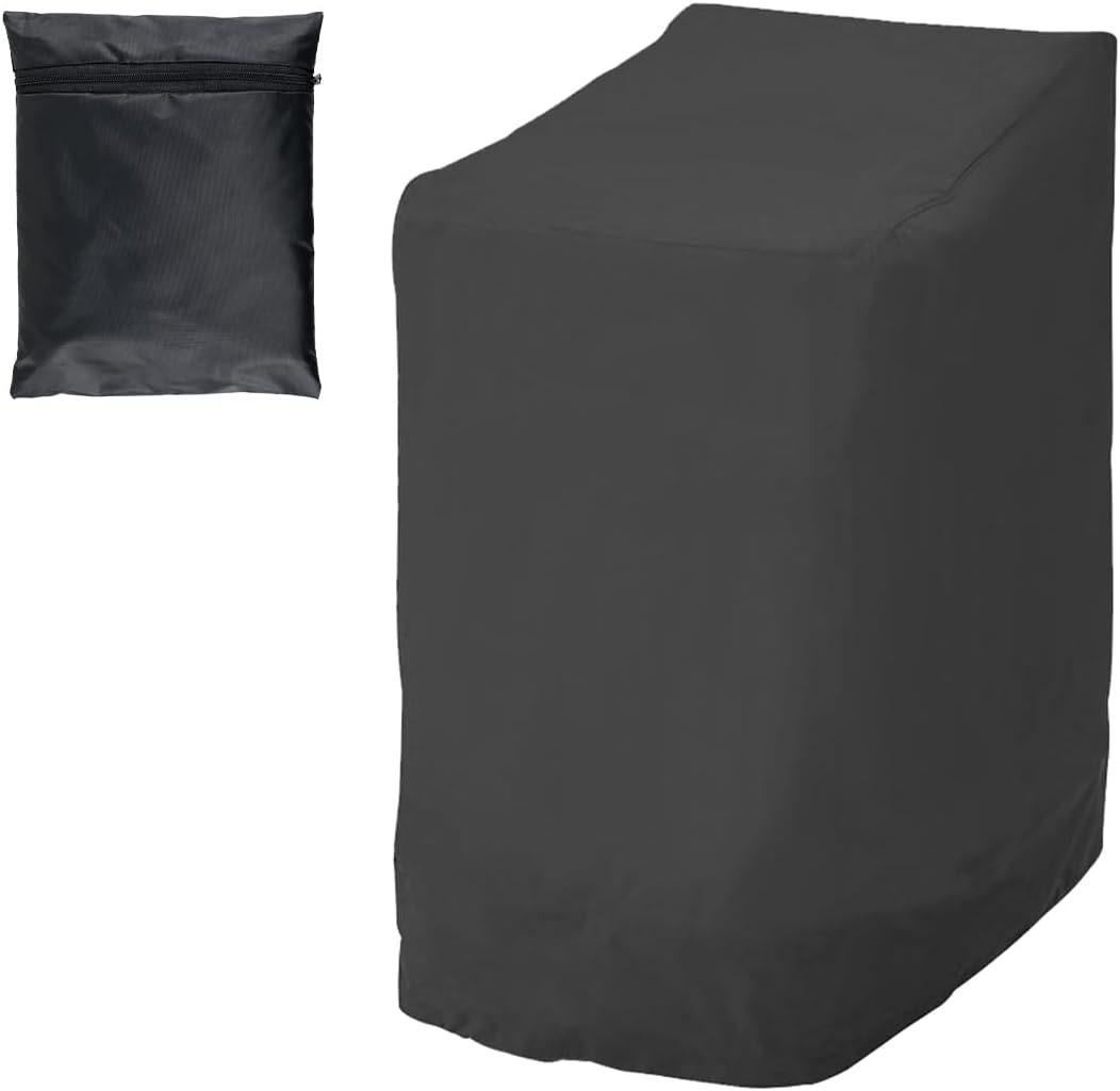 Pokrowiec na 6 krzeseł ogrodowych, składany, wodoodporny, odporny na promieniowanie UV, do użytku na zewnątrz, wykonany z tkaniny Oxford, 114 x 85 x