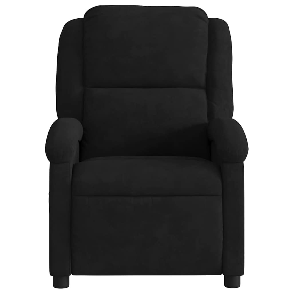 Fauteuil de massage inclinable noir velours vidaXL - 7
