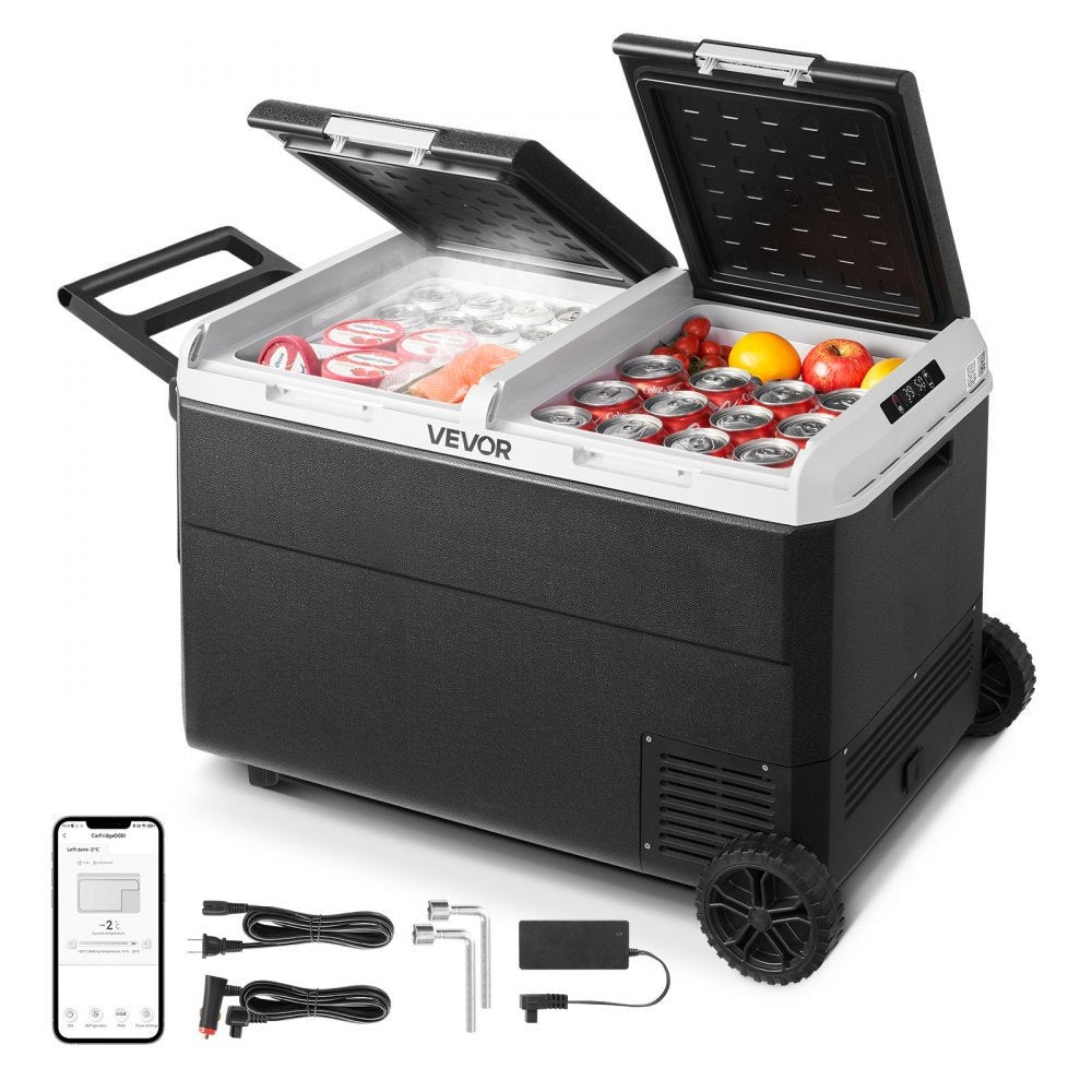 Essenza Nevera Portátil, Doble Zona Con Ruedas Y Asa, Pp Y Hdpe, 95 L, -20 A 20 °C, 70W, Para Viajes, Camping Y Uso En Vehículos , Leroy Merlin