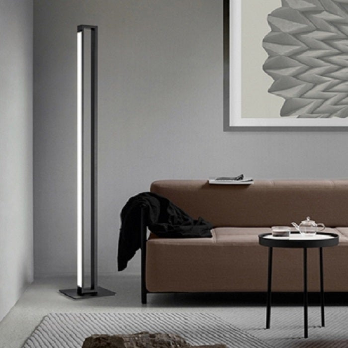 Lampa podłogowa LED Perenz 27W 2495LM z regulacją kąta nachylenia, wysokość 161 cm, CCT, kolor czarny, 6633 NCT