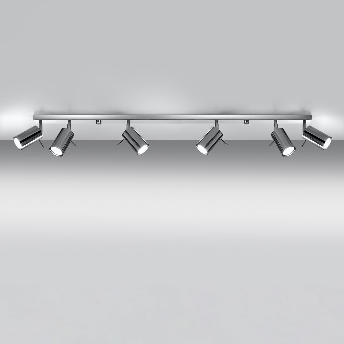 Plafon BRIIX 6L chrom LED 3000K - 118x6x16cm Sollux