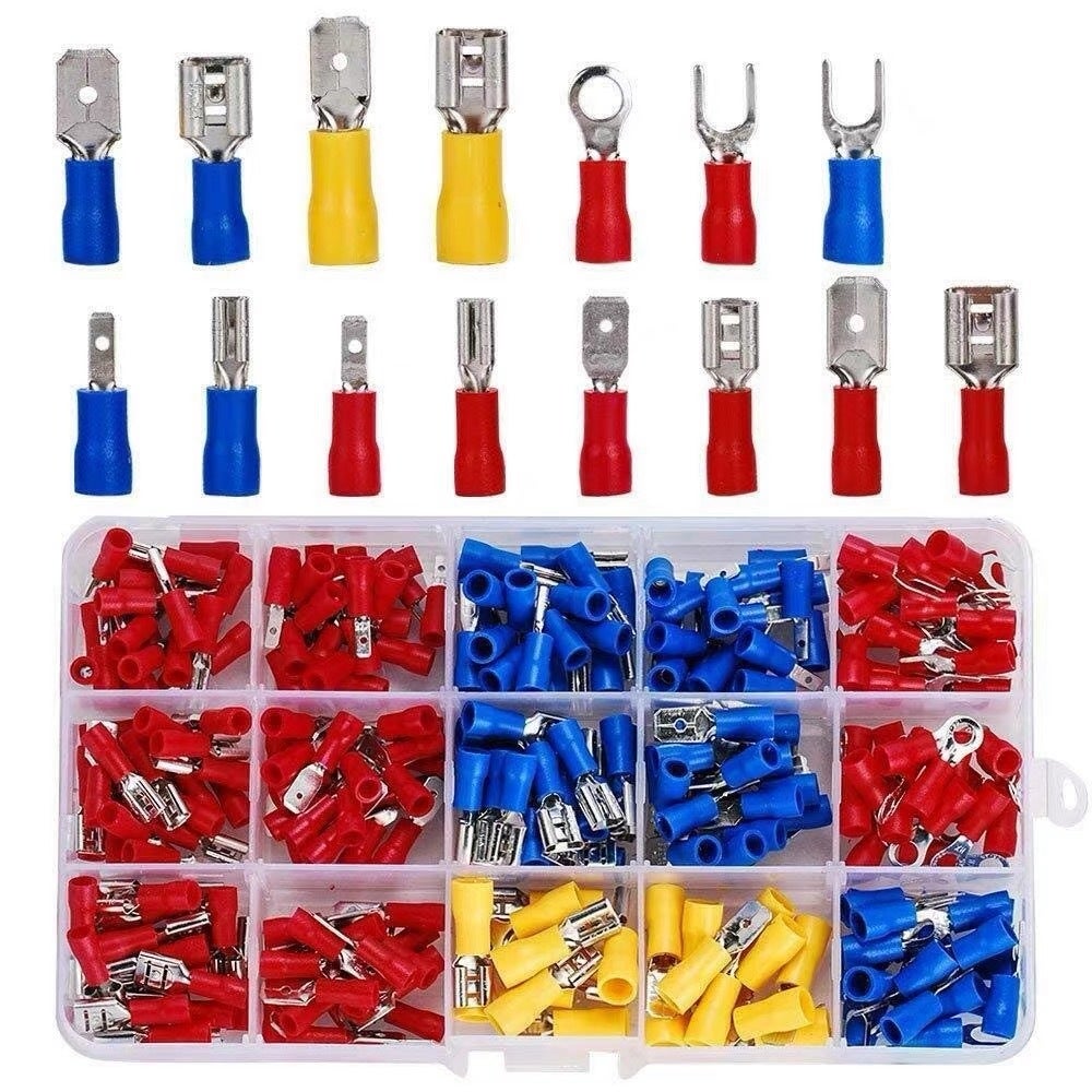 Kit de 1900 cosses à sertir non isolées de 0,5 à 2,5 mm de diamètre