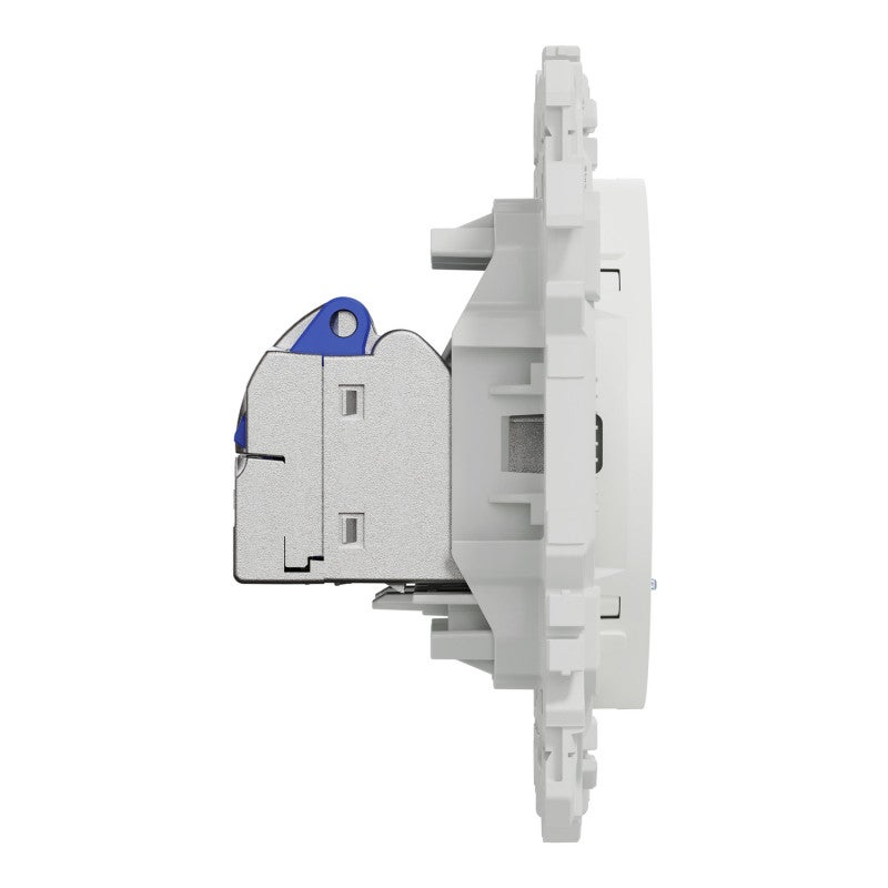 Prise double RJ45 Odace Schneider Electric - Cat.6 - STP - Grade 3TV - Blanc - 3