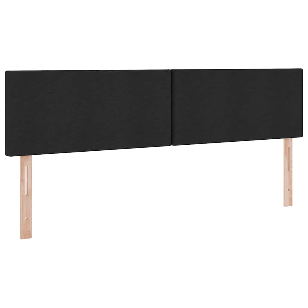 Lit avec rangement et matelas noir 180 x 200 cm en velours - 9