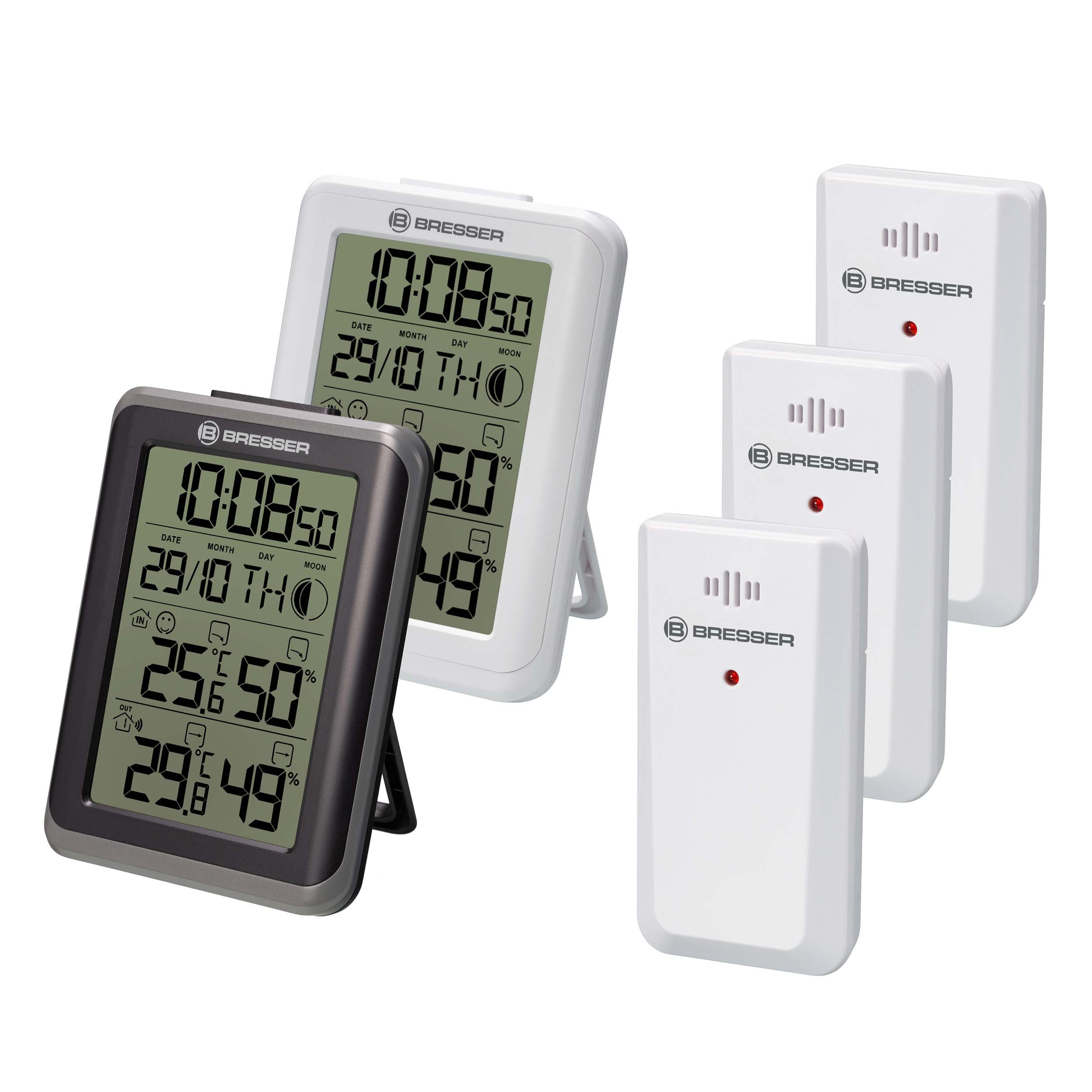 Termo-igrometro Digitale TFA 30.5021 Style - Temperatura E Umidità Con Display Comfort - Orologio E Rilevazione Min/Max - Da Tavolo O Parete - 2