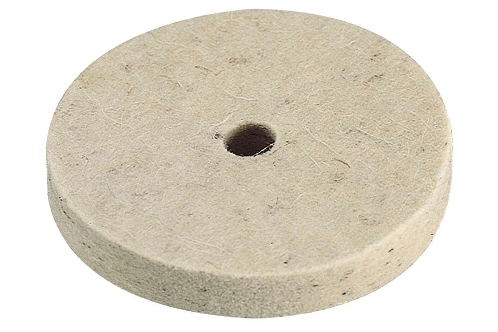 Ruota Lucidante In Lana Artificiale – Feltro Rotondo Per Lucidatura Metalli E Legno, Diametro 75-100mm, Foro 10mm, Per Lucidatrici Elettriche