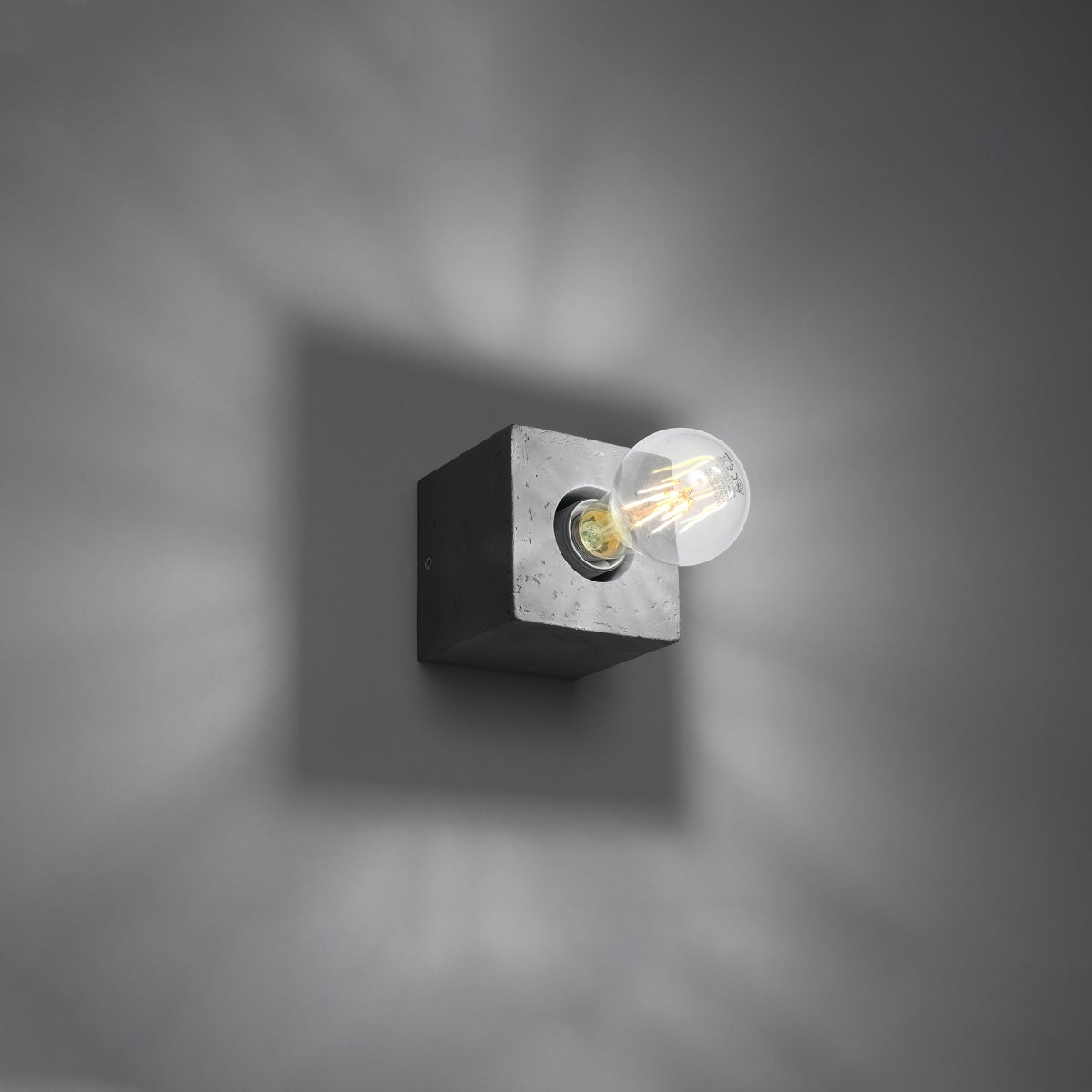 Kinkiet ZXINA beton LED 3000K - 10x10x10cm Sollux