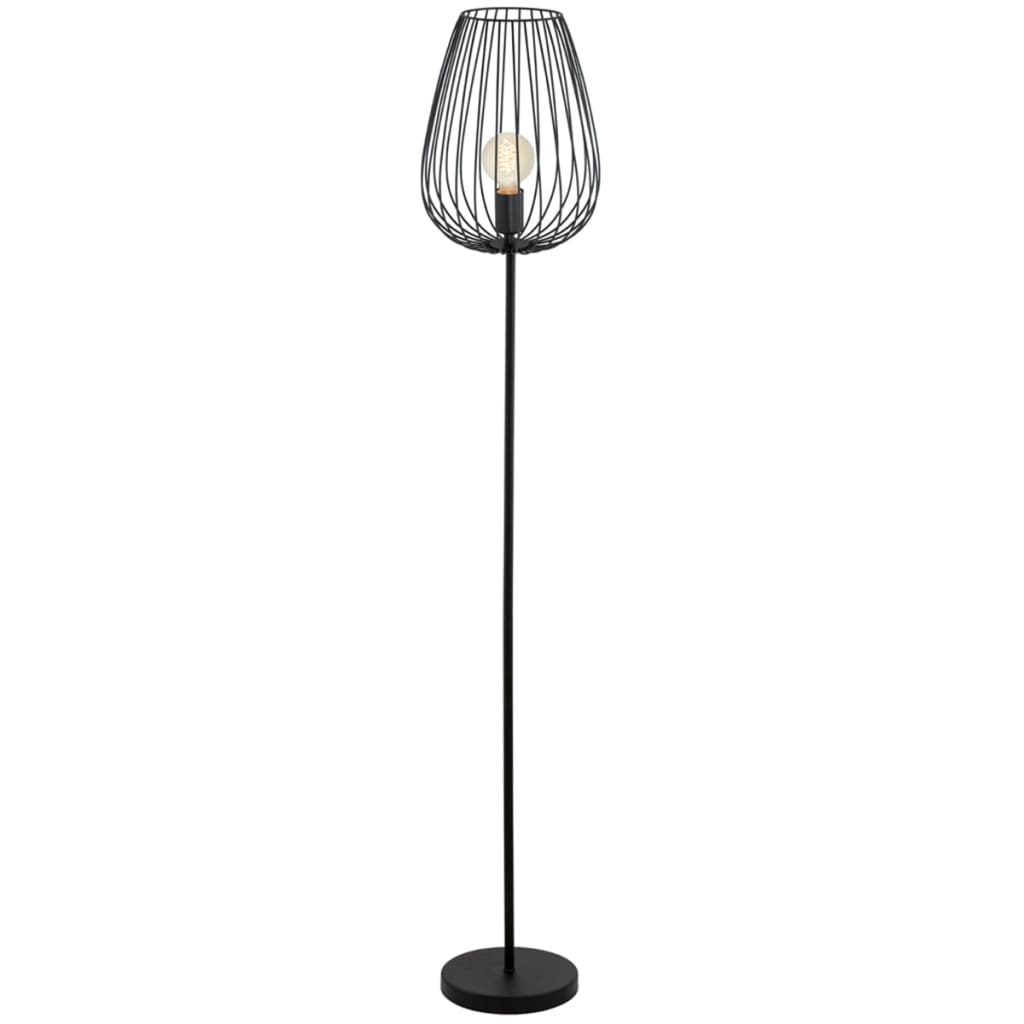 Lámpara de Pie Vintage Eglo Newtown Negro 1 Bombilla E27 - 6