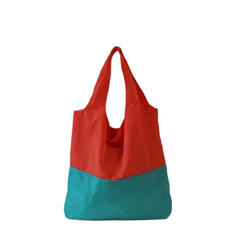 Kaaruisi Grand sac de courses pliable durable et polyvalent avec grand espace de rangement, pochette légère adaptée pour les voyages et les pique- niques