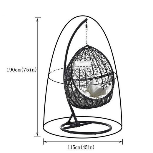 Housse de protection contre la poussière pour balançoire extérieure de jardin, 200*230 cm avec fermeture éclair + sac de rangement (gris 210D) - 3
