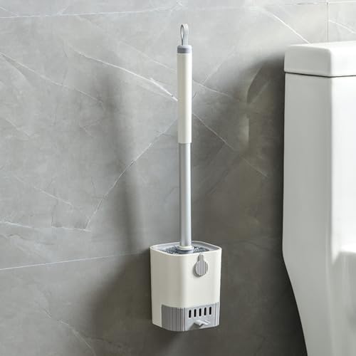 Ścienna szczotka do WC, z długim uchwytem, czyści bez martwych punktów, szczotka łazienkowa, szczotka do czyszczenia toalety