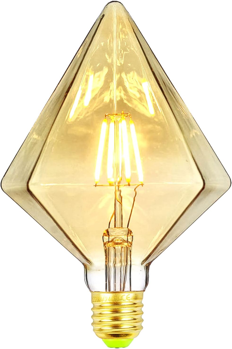 Żarówki LED Vintage 4 W Ciepła biel 2500 Kelvinów Duża żarówka LED Crystal Globe 220 V Śruba Edison Gniazdo E27 Specjalna dekoracyjna żarówka G125