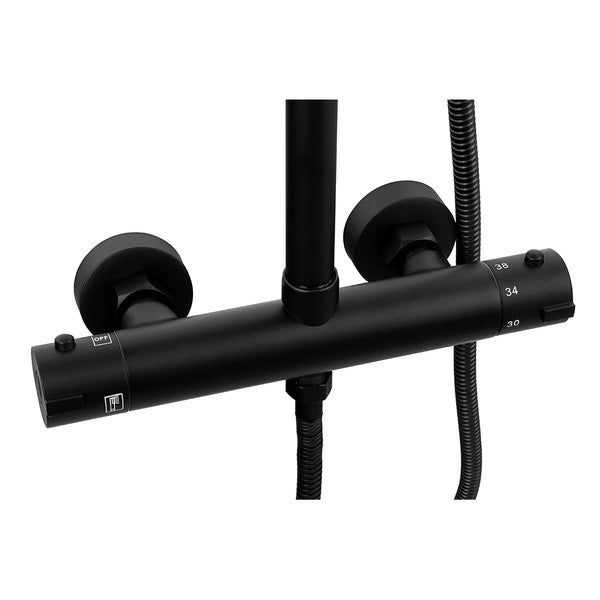 Conjunto de duche com torneira, Preto - 4