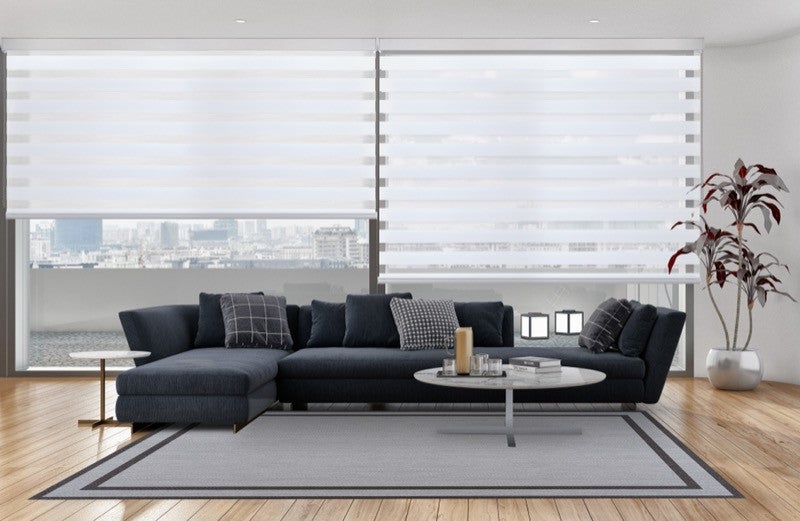 Stores Zébrés à Double Couche, Jour Et Nuit, Ombrage D'intérieur Manuel