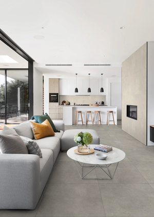 Piastrella Gres Porcellanato 60x60 cm Effetto Pietra Grigio