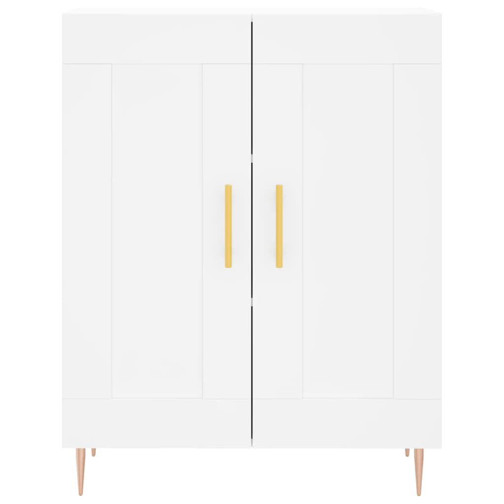 vidaXL Buffet haut Blanc 69,5x34x180 cm Bois d'ingénierie - 8