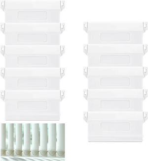 10pcs Plaque De Lestage Store Californien Poids Lest Stores Verticaux Plaque Lestage Store Lamelle Verticale 127mm Piece Rechange Blanche 92344166