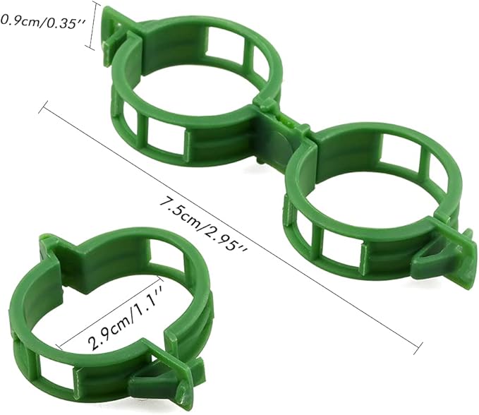 100 Pieces Clips Tomate pour Plantes,Plant Support Clips de Jardin,Tomates Clips de Support de Plantes ​Clip - 2