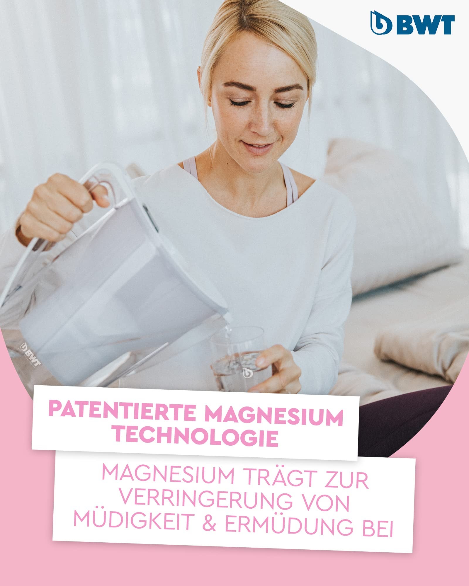 BWT Filtro acqua da tavolo AQUAlizer Station | Pacchetto vantaggio con 2 cartucce filtranti e decanter in vetro aggiuntivo - 7