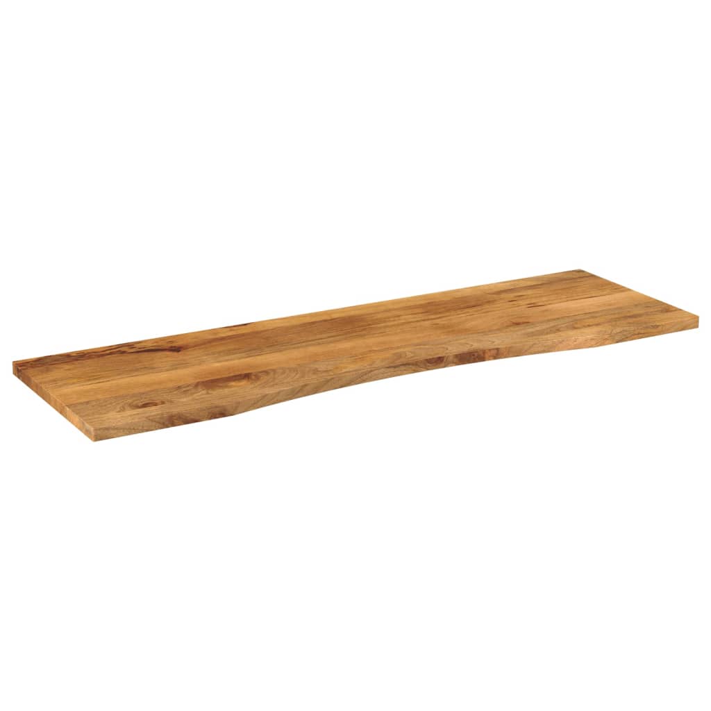 Maison Exclusive - Dessus de bureau avec courbe 160x50x2,5 cm manguier massif brut - 2