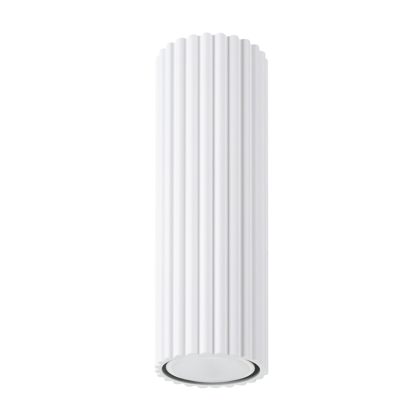 Reflektor sufitowy spot natynkowy Karbon okrągły biały 1xGU10x10W wym: 20 x 6,5 x 6,5 cm aluminium Sollux Lighting