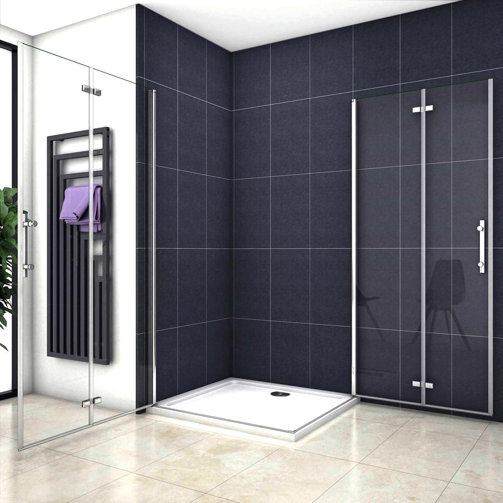Océan Cabine De Douche 110x110x185cm En Verre Anti-calcaire 2 Portes De Douche - 3