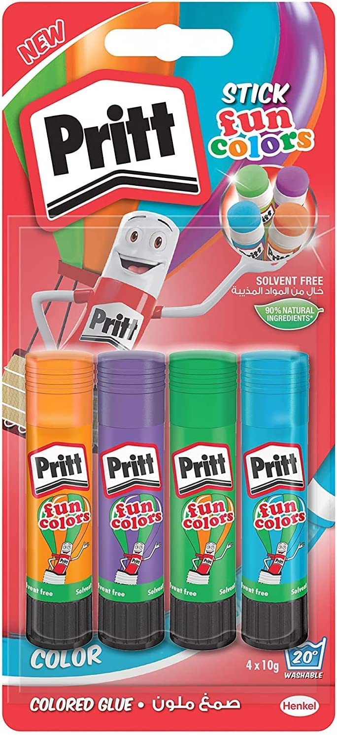 30 Spalma Colla Colorati Per Bambini - Bastoncini In Polipropilene Per Arte E Fai DaTE, Punte Flessibili