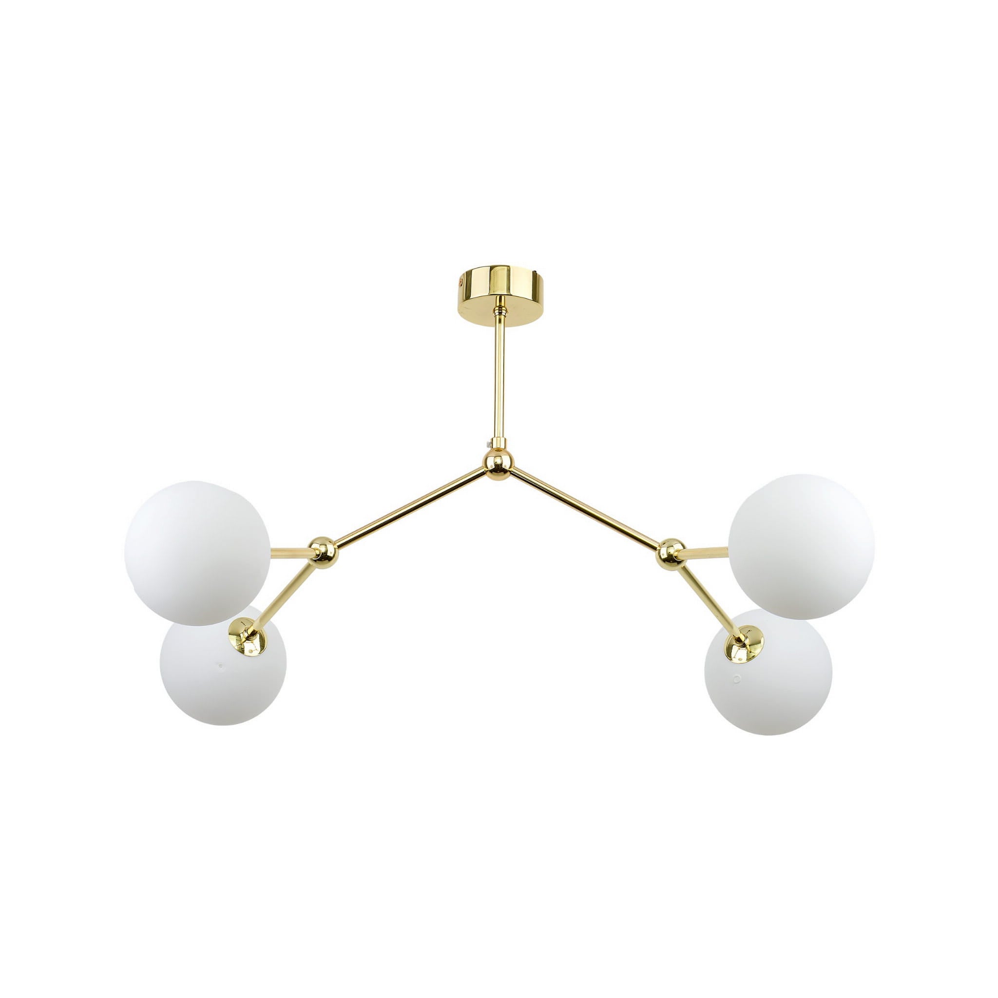 Lampa wisząca Fairy złoto-biała 4xG9x6W wym: 42 x 49 x 66 cm szkło TK Lighting