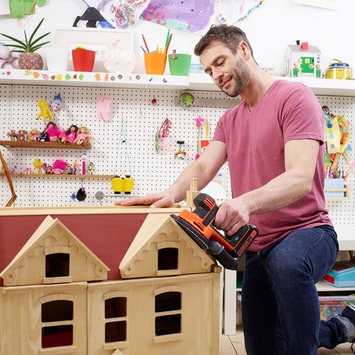 Black & Decker BDCDS18N ponceuse portative Ponceuse de précision 12000 tr/min Noir, Orange - 4