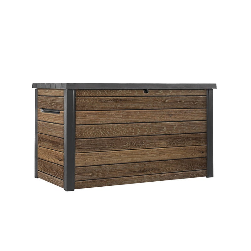 Skrzynia ogrodowa KETER Deco deck box 870 l. z technologią DecoCoat™ – stylowy i pojemny schowek - walnut