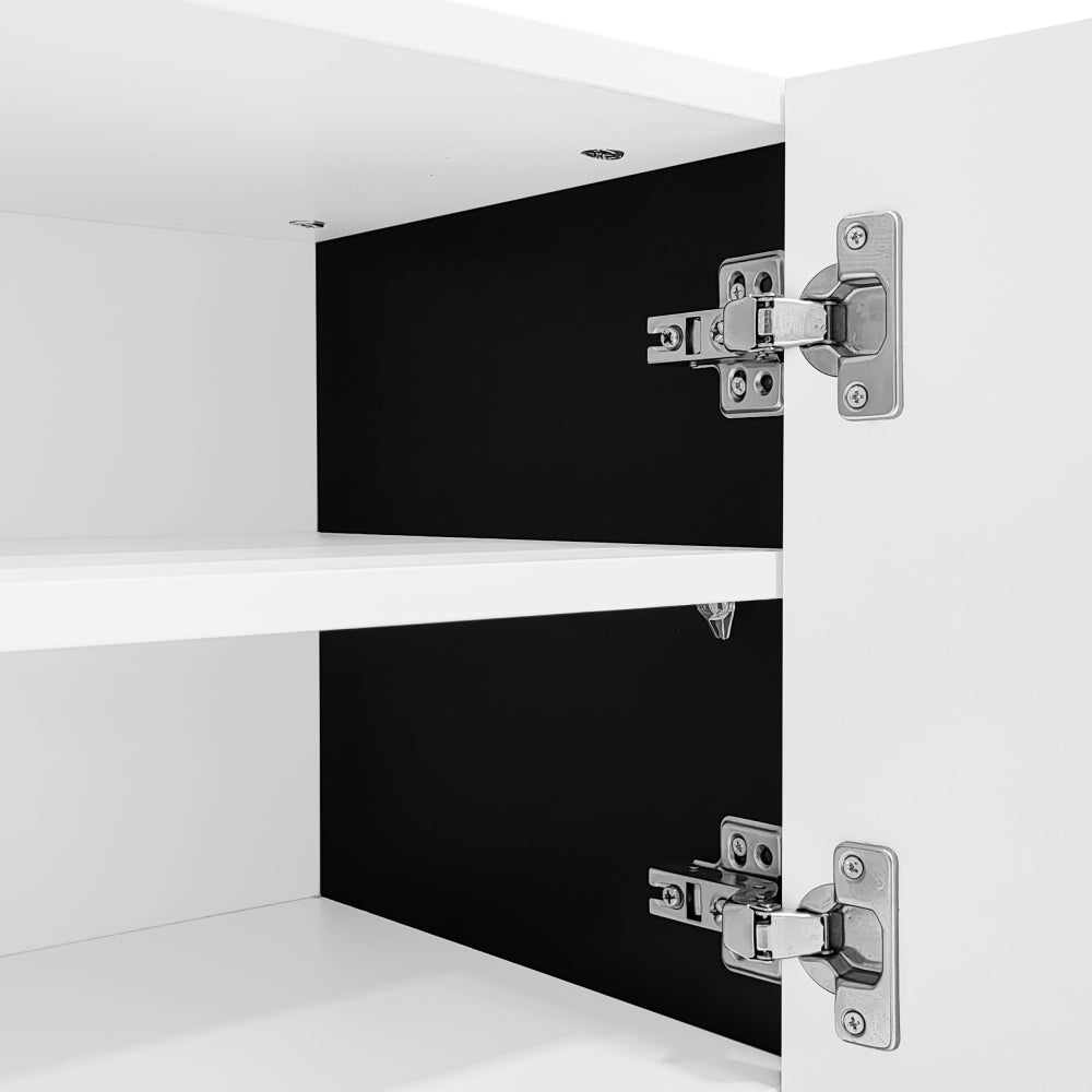 Nowoczesna szafka RTV z 3 drzwiami i 2 szufladami, dużą przestrzenią do przechowywania, eleganckim designem do nowoczesnego salonu - 8