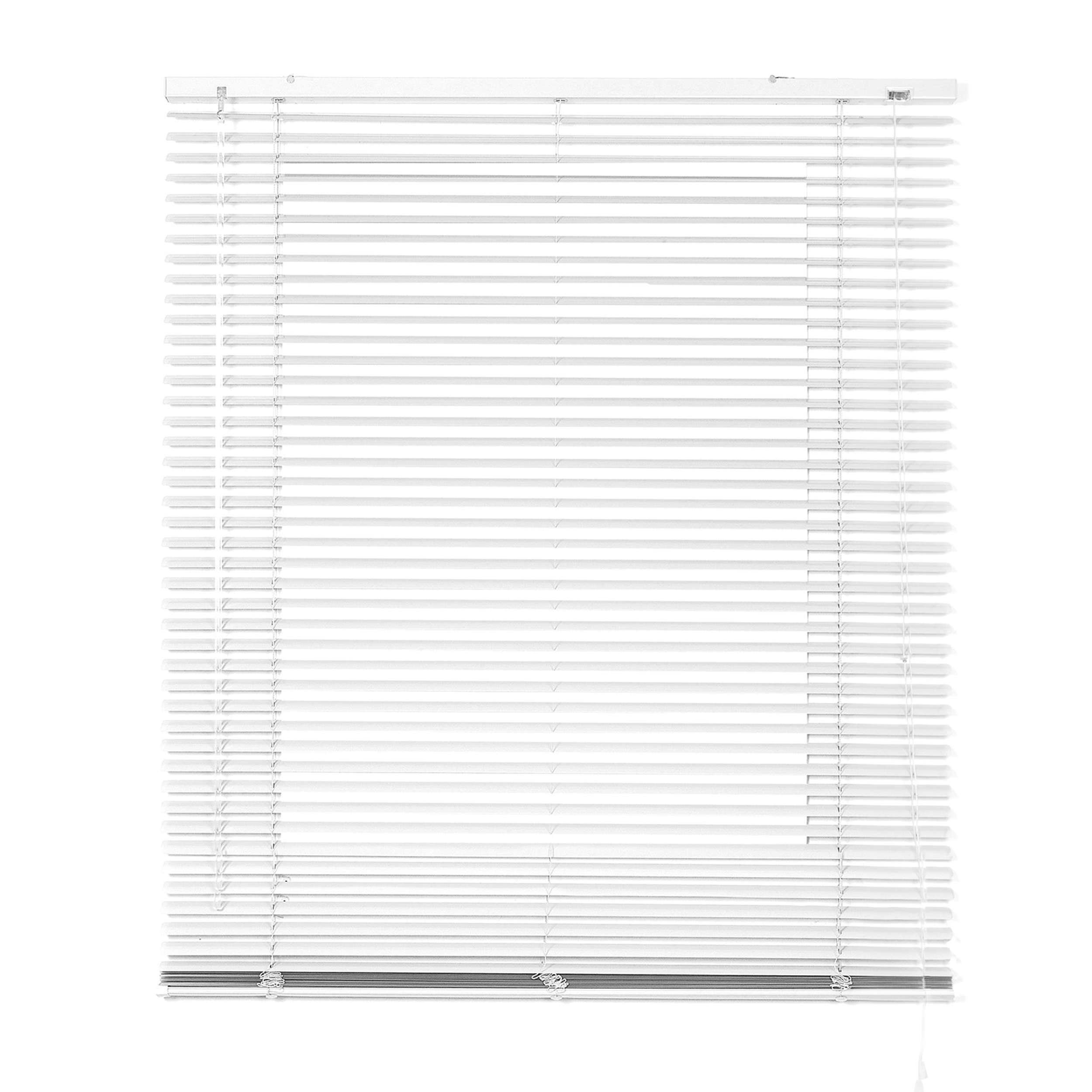 Persianas venecianas de aluminio con cordón blanco 60x130