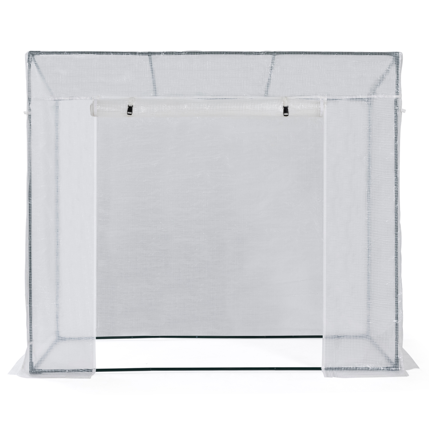 Serre de jardin blanche toutes saisons avec fenêtre et porte zippée - 3