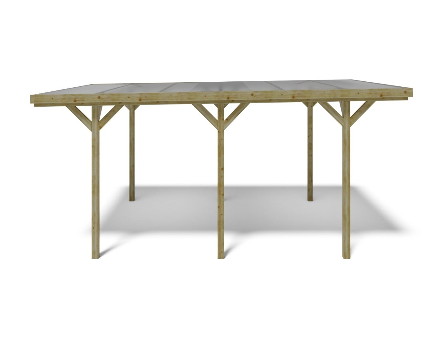 Carport, abri de voiture 3.04x5.12 m - 15.57 m2 - couverture PVC&nbsp; - CAR16PVCTR - ALTANKA - 4