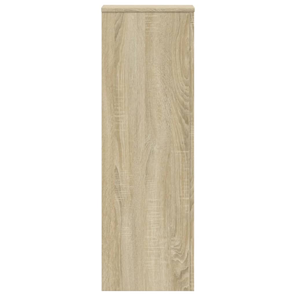 Support pour plantes chêne sonoma 33x33x100cm bois d'ingénierie - 4