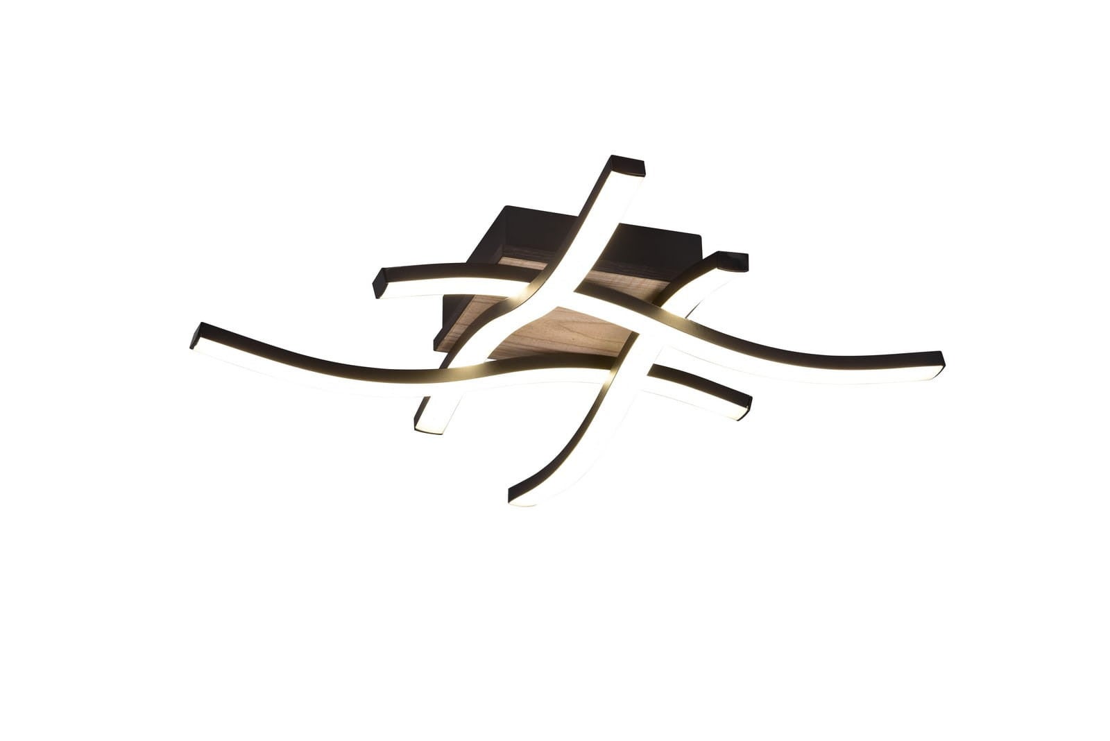 Lampa wisząca ROUTE LED 5W Ciepła biel 500 lm brązowo-czarna wym: 8 x 46 x 46 cm RL