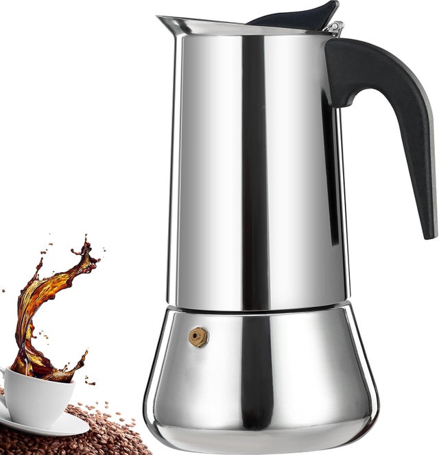 12 Tasse Stovetop Espresso Maker Stal nierdzewna Moka Pot Espresso Maker Percolator Włoski ekspres do kawy Mocha Coffee Maker Cafe Classic Maker do do