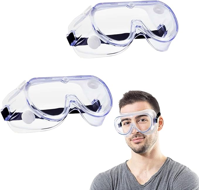 Pares de gafas de seguridad transparentes: antivaho, con
