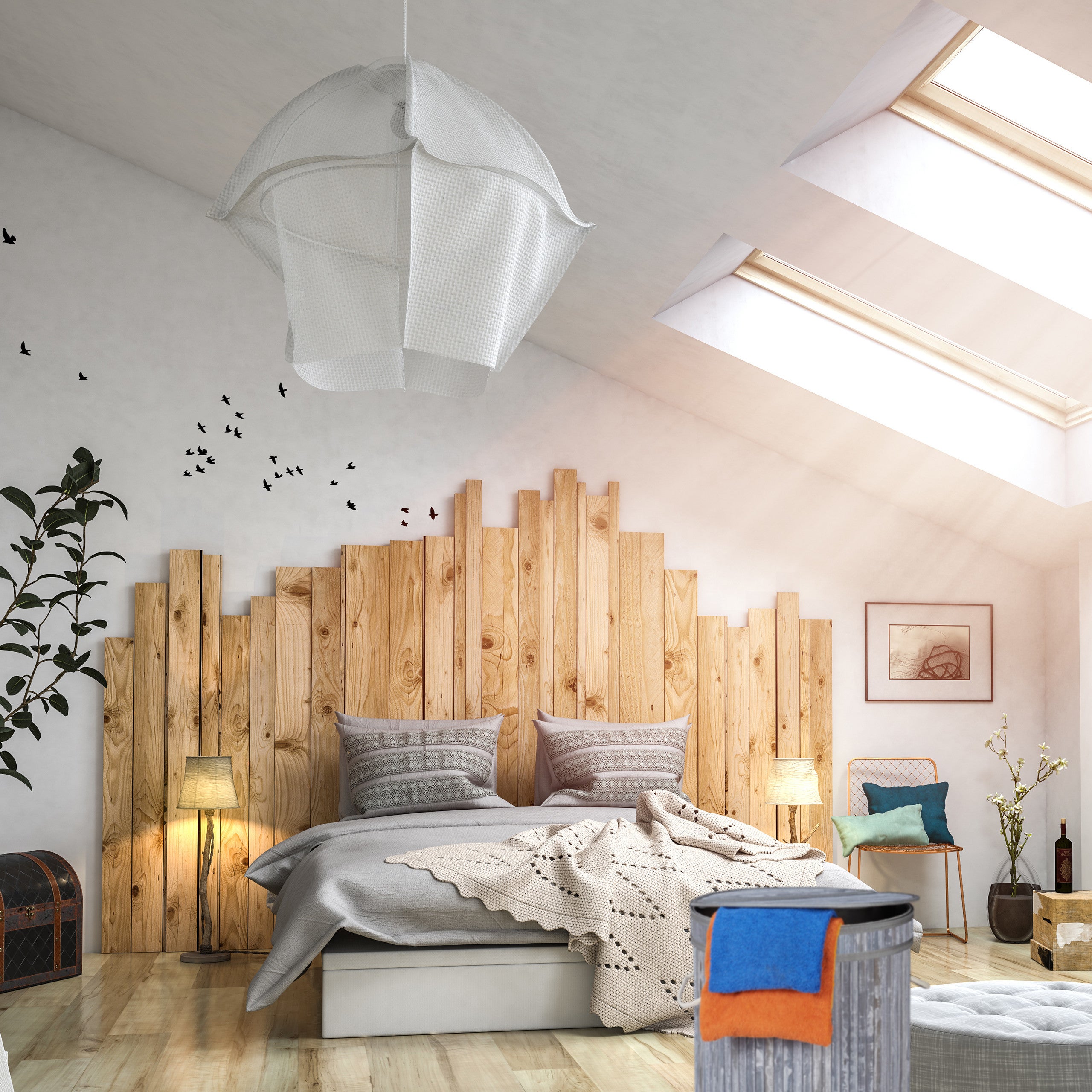 Relaxdays Panier à linge bambou, pliable, Corbeille à linge ronde, 65 L, Sac à linge, Ø 40 cm, gris - 2