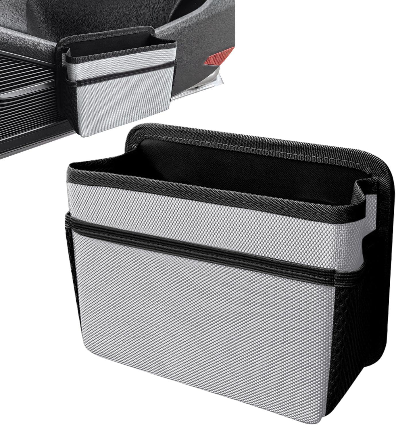 ANDRYS - Cestino Portarifiuti Da Esterno Con Staffa E Cestino Appendibile Acciaio Zincato 44 X 26 X 35 Cm Colore Grigio 61107506