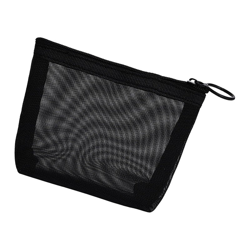 Siatkowa kosmetyczka o dużej pojemności, zapinana na zamek błyskawiczny, podróżna kosmetyczka, organizer na kosmetyki