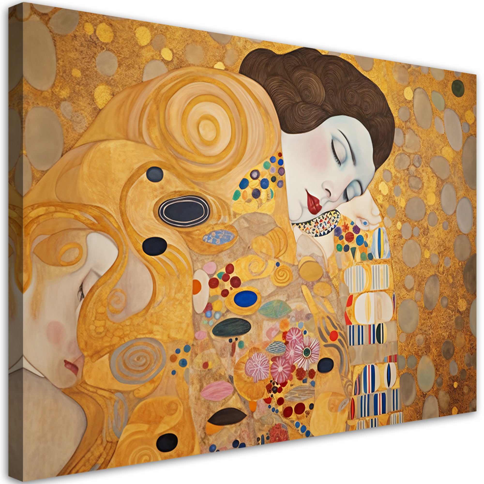 Obraz na płótnie, Kobieta portret abstrakcja - G. Klimt 90x60