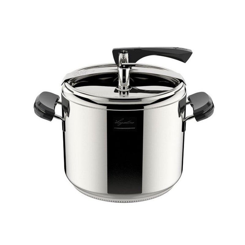 Lagostina La Classica Pressure Cooker with Basket and Ecobox, Diameter 26 cm, 12 L, Steel and Black Lagostina La Classica Pressure Cooker with Basket and Ecobox, Diameter 26 cm, 12 L, Steel and Black