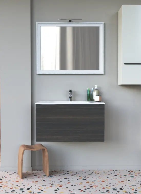 Cornice in legno (MDF) Fiorito con passepartout 40x60 cm (30x45 cm) | rovere chiaro | Vetro standard (2 mm) | Scopri il portafoto che fa per te