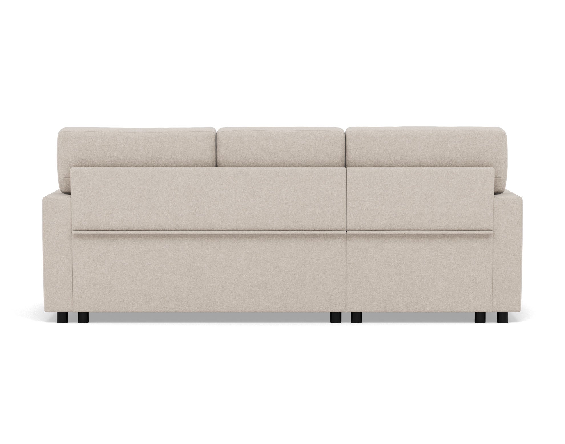 Canapé d'angle réversible convertible 4 places en tissu beige - MEIYA - Best Mobilier - 6