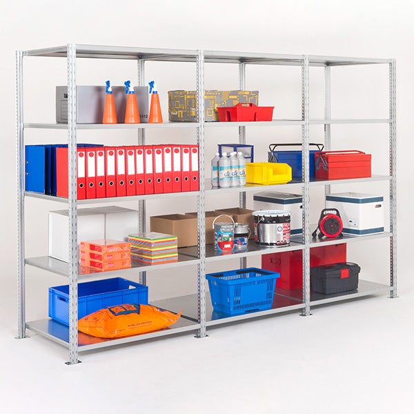 Rayonnage d'atelier 5 niveaux - Module de départ - 2000x1000x400mm - Charge max 150kg/niveau - RAYATL/GAL/1040/D - 4